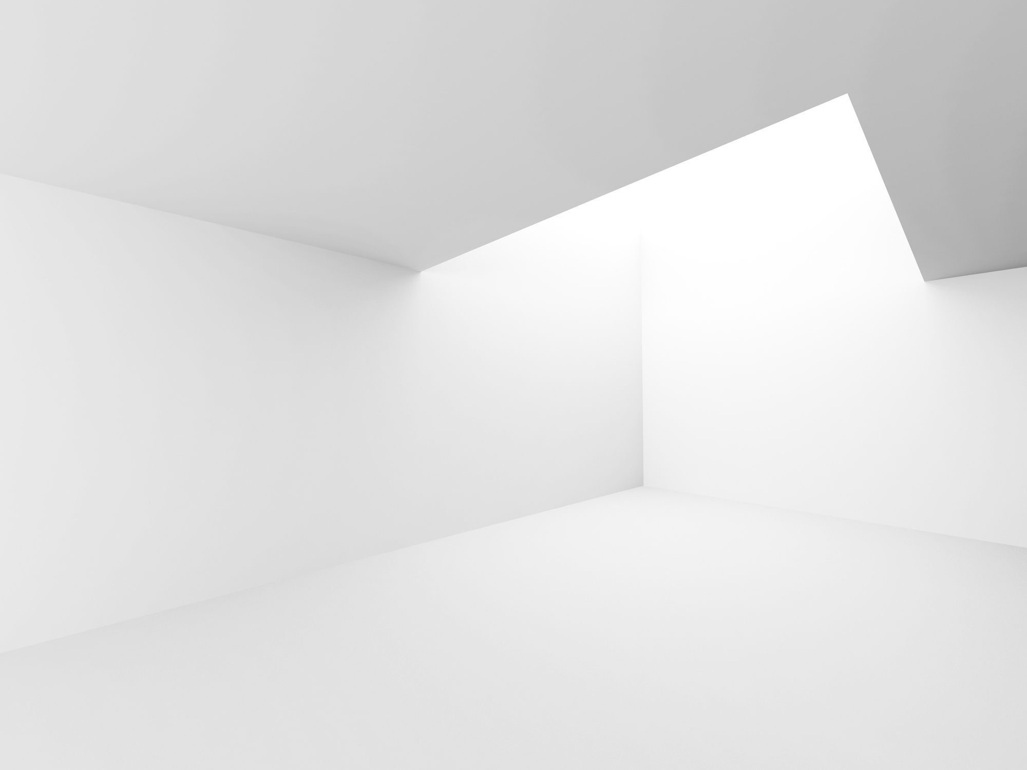 Modern Architecture Background. Empty White Room